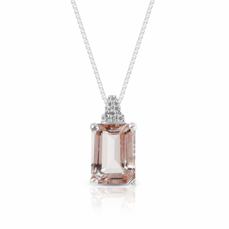 86 CIONDOLI MORGANITE OVALE-OTTAGONALE - immagine 2