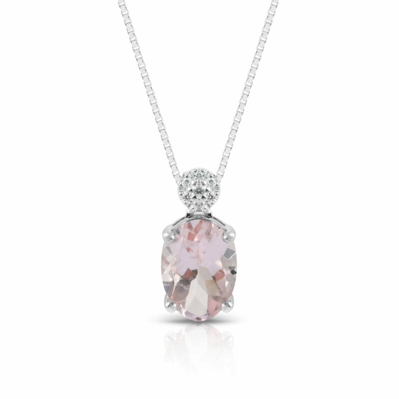 86 CIONDOLI MORGANITE OVALE-OTTAGONALE
