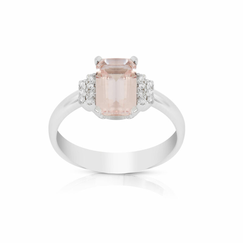 88 ANELLI MORGANITE OVALE-OTTAGONALE - immagine 4
