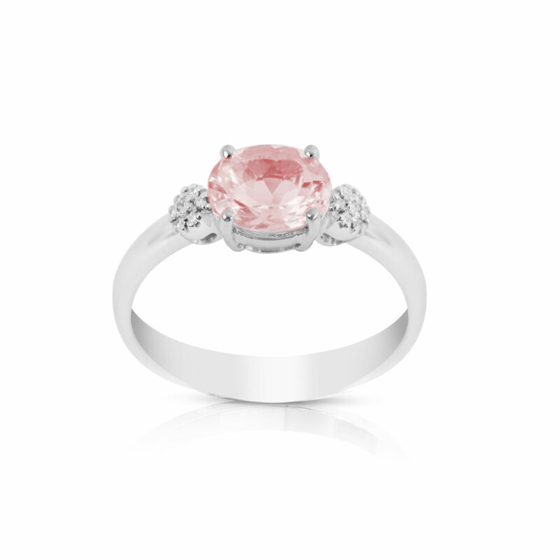 88 ANELLI MORGANITE OVALE-OTTAGONALE