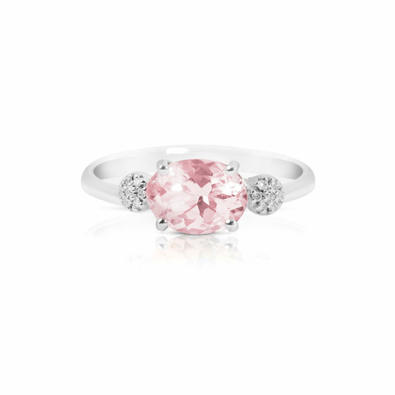 88 ANELLI MORGANITE OVALE-OTTAGONALE - immagine 2