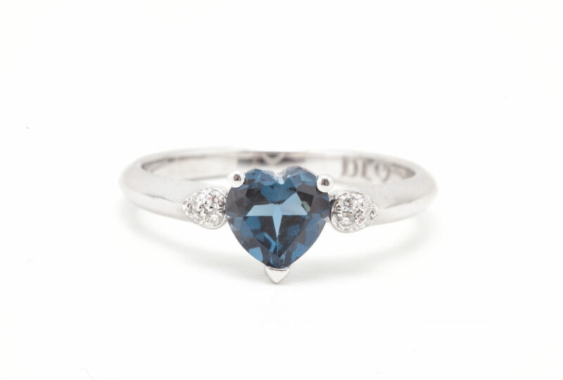 98 ANELLI SEMIPREZIOSI CUORE 9KT - immagine 2
