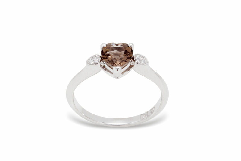 98 ANELLI SEMIPREZIOSI CUORE 9KT - immagine 10