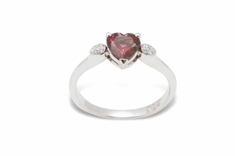 98 ANELLI SEMIPREZIOSI CUORE 9KT - immagine 13