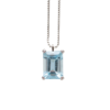 L 113 CIONDOLO ACQUAMARINA 7X5 LIGHT - immagine 2