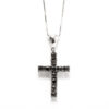 38 B CIONDOLO CROCE FILO BLACK - immagine 2