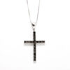 38 B CIONDOLO CROCE FILO BLACK - immagine 3