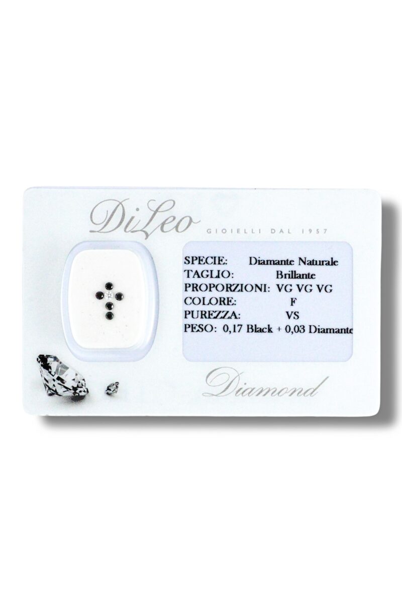 FORMINE DI DIAMANTI CROCE BLACK + BT 0,20
